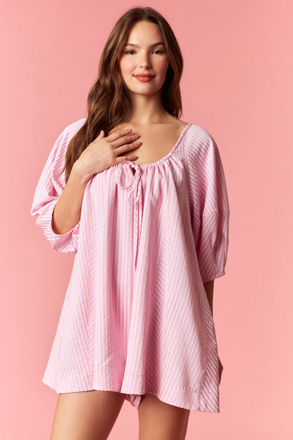 Sweet Pea Striped Romper