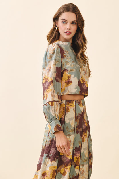 The Fall Florals Top