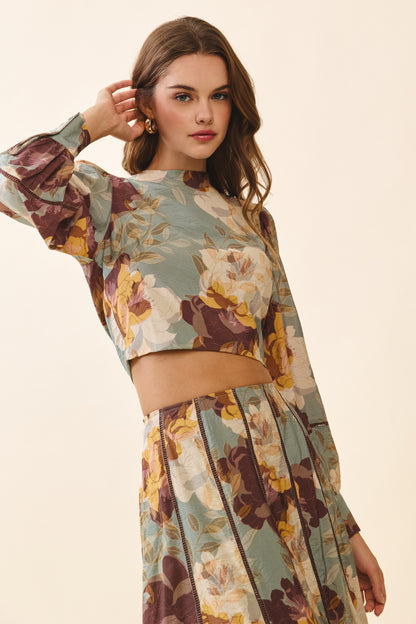 The Fall Florals Top