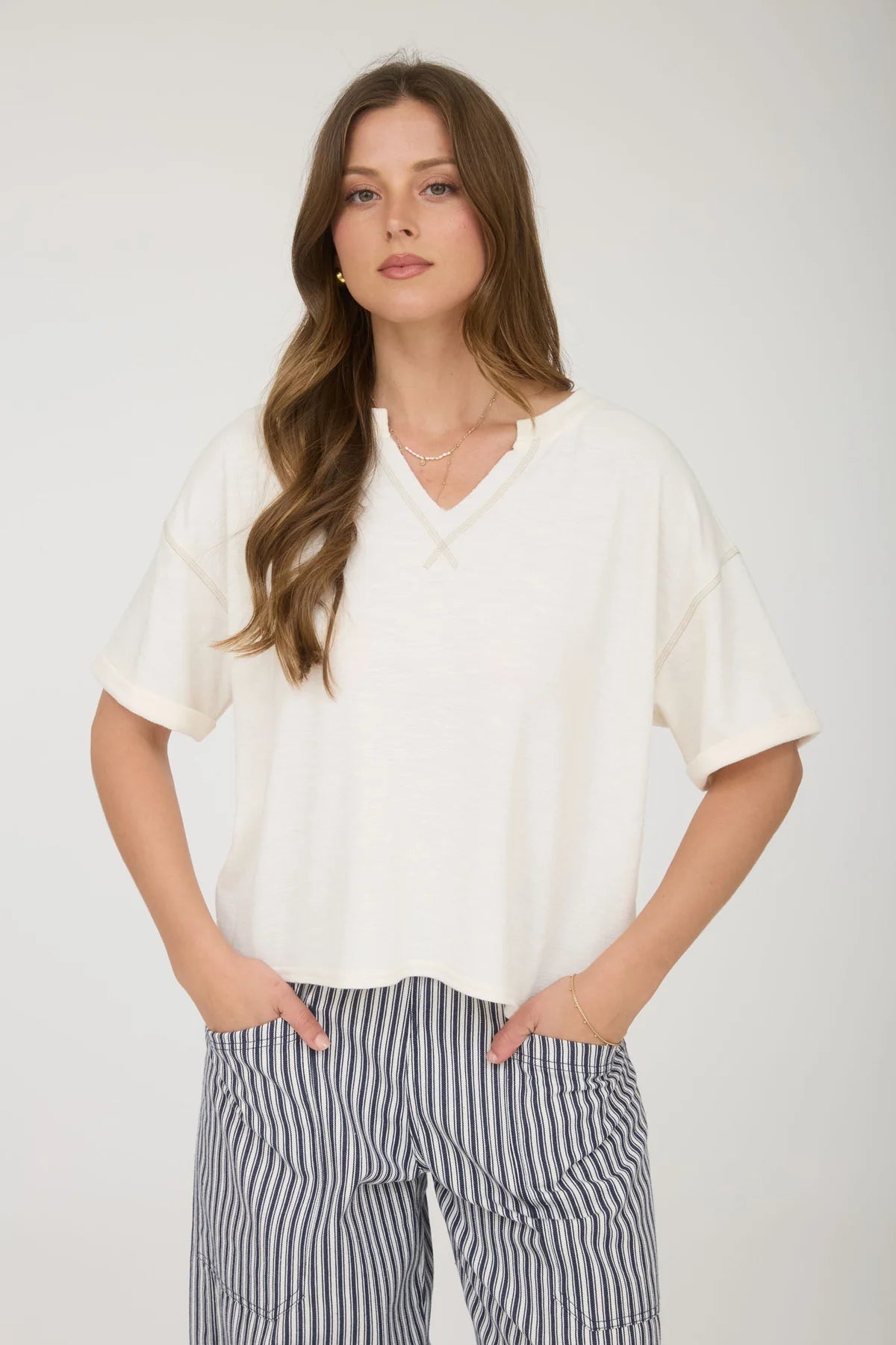 Soft Basic Cream Top