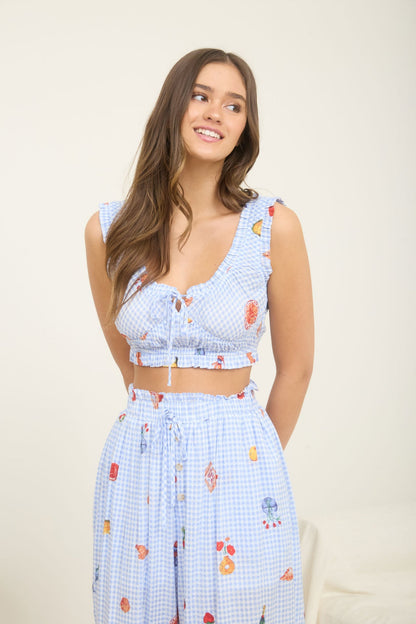 Seaside Citrus Crop Top