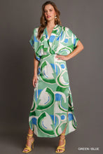 We Go Together Satin Abstract Maxi Dress