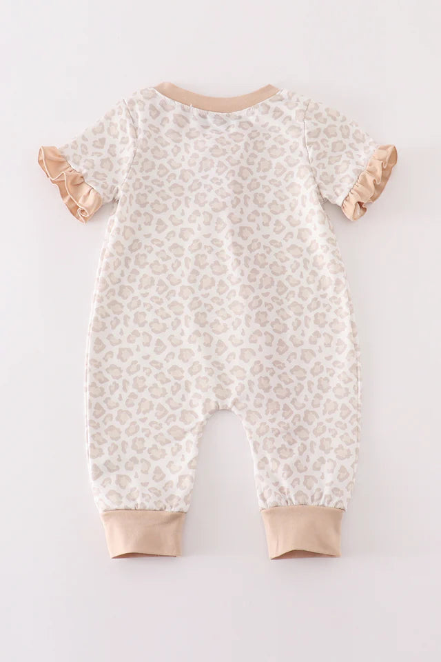 Beige Leopard Onesie