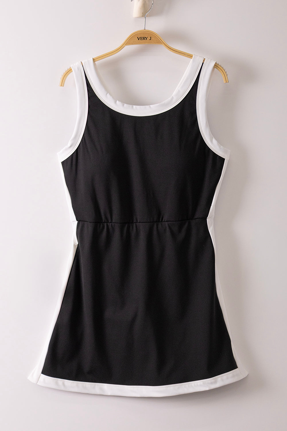 Match Point Black Active Dress W/Bra