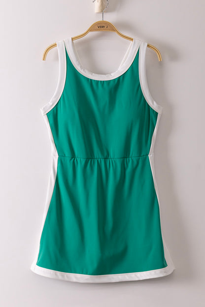 Match Point Green Active Dress W/Bra
