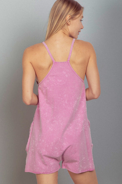 One & Done Pink Washed Romper