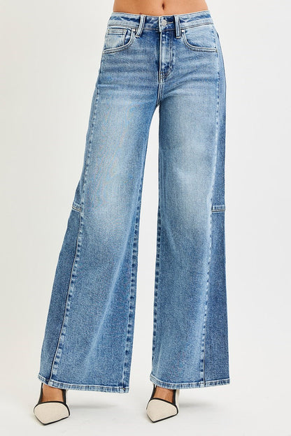 Risen High Rise Wide Jeans