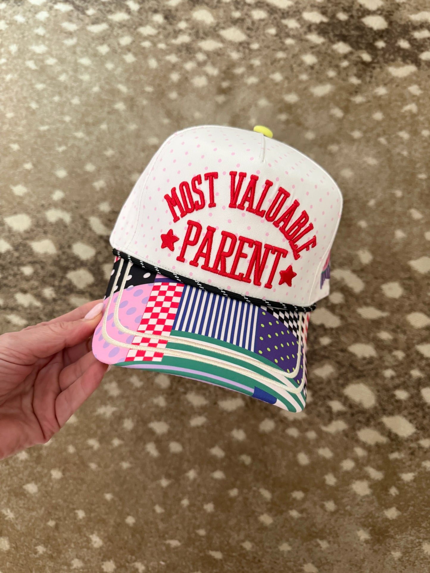 Patchwork Most Valuable Parent Hat
