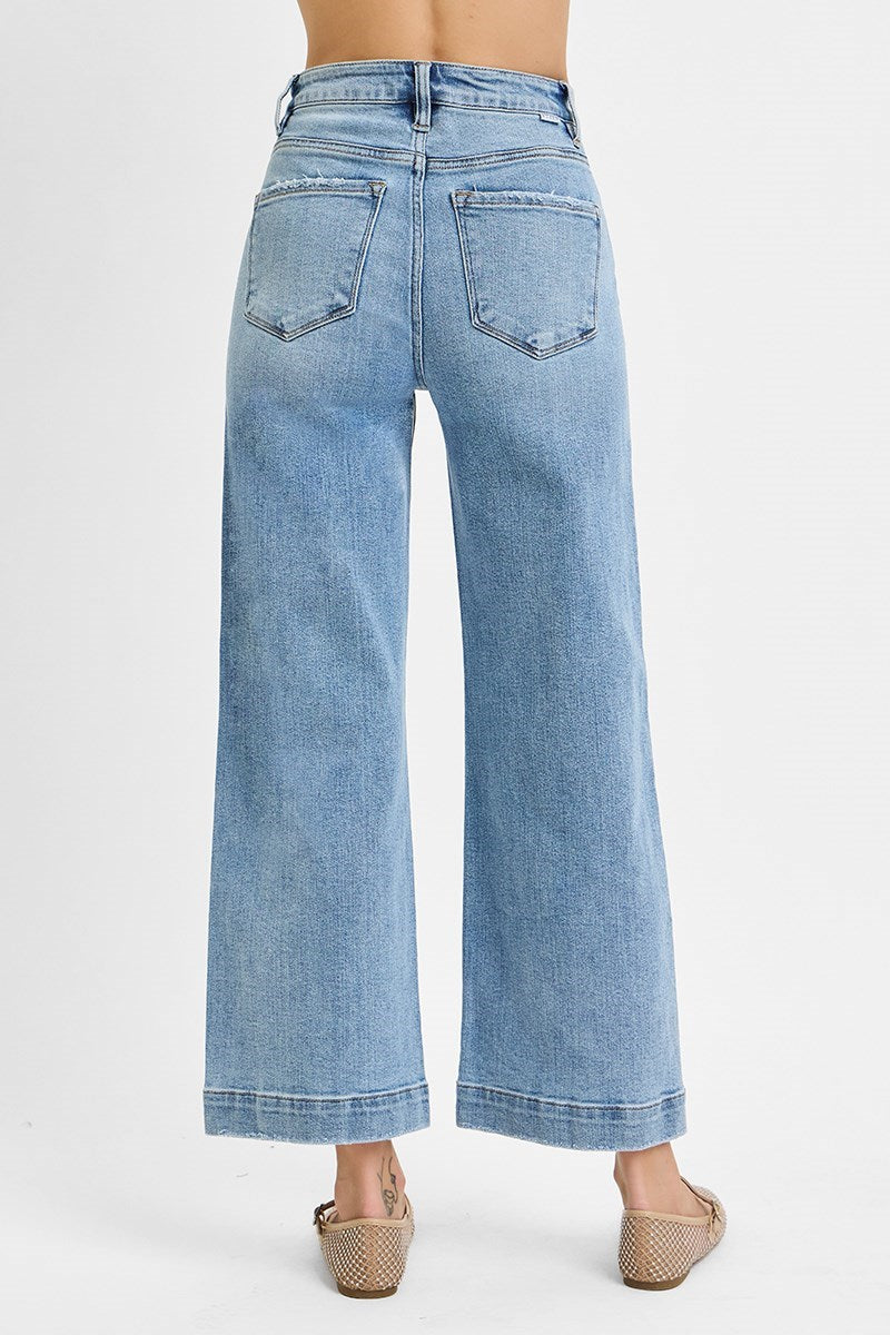 Risen High Rise Wide Jeans