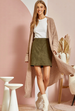 Taupe Popcorn Cardigan