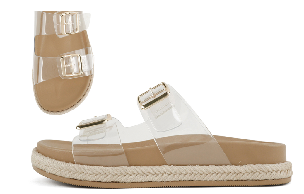 Nude/Clear Sandals