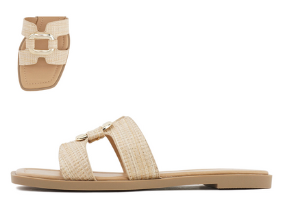 Neutral Raffia Sandals