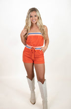 Orange Terry Romper