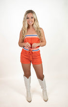 Orange Terry Romper