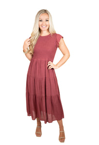 Wine Midi Dress