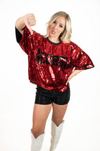 Georgia Sequins Gameday Top