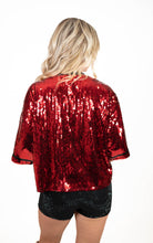 Georgia Sequins Gameday Top