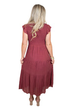 Wine Midi Dress