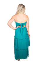 Teal Textured Midi Dress