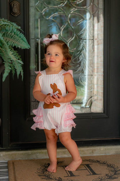 Pink Striped Easter Bunny Bubble