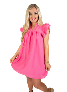 Sassy Hot Pink Dress
