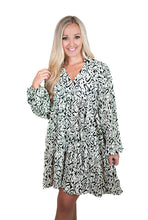 Two Tone Print Dress