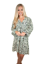 Two Tone Print Dress