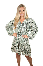 Two Tone Print Dress