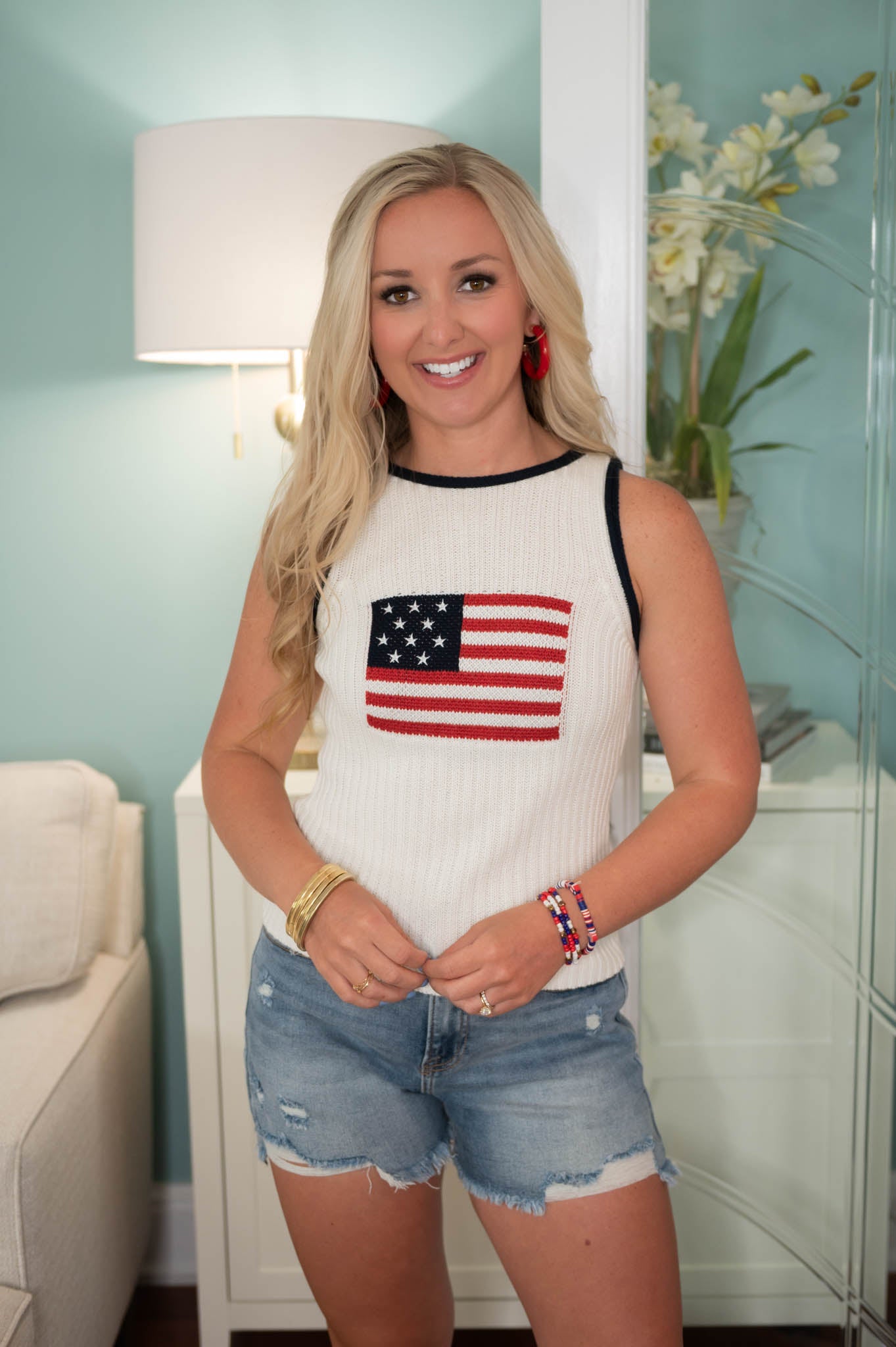 Born in the USA Knit Top
