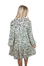 Two Tone Print Dress