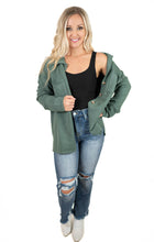 Gray Green Sweater Cardigan