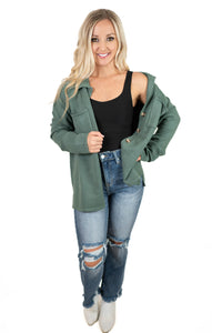 Gray Green Sweater Cardigan