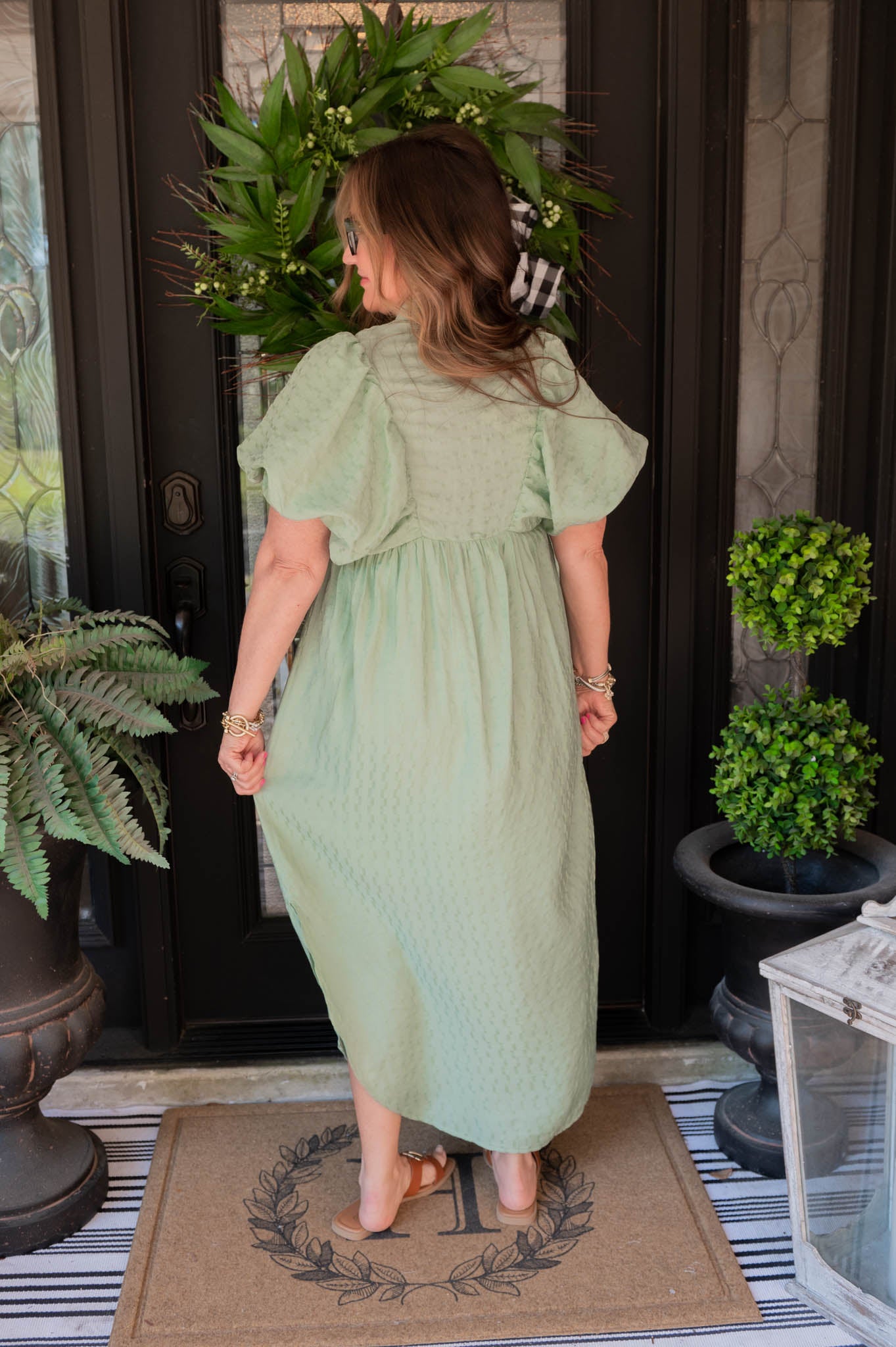 Sage Serenity Midi Dress