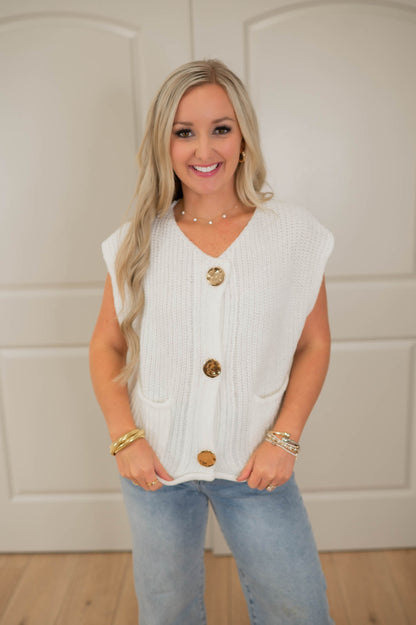 Chic & Cozy Knit Sweater Vest