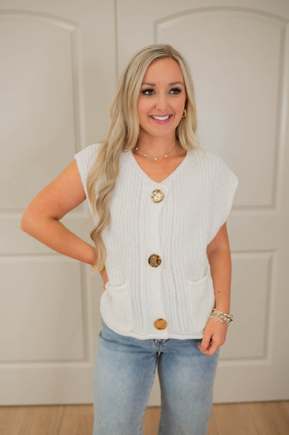 Chic & Cozy Knit Sweater Vest