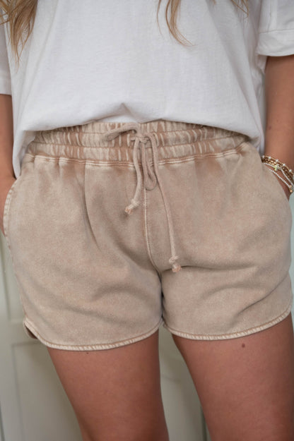 Taupe Comfy Cozy Shorts