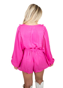 Neon Fuchsia Romper