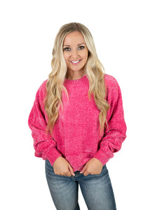 Fuchsia Cozy Sweater