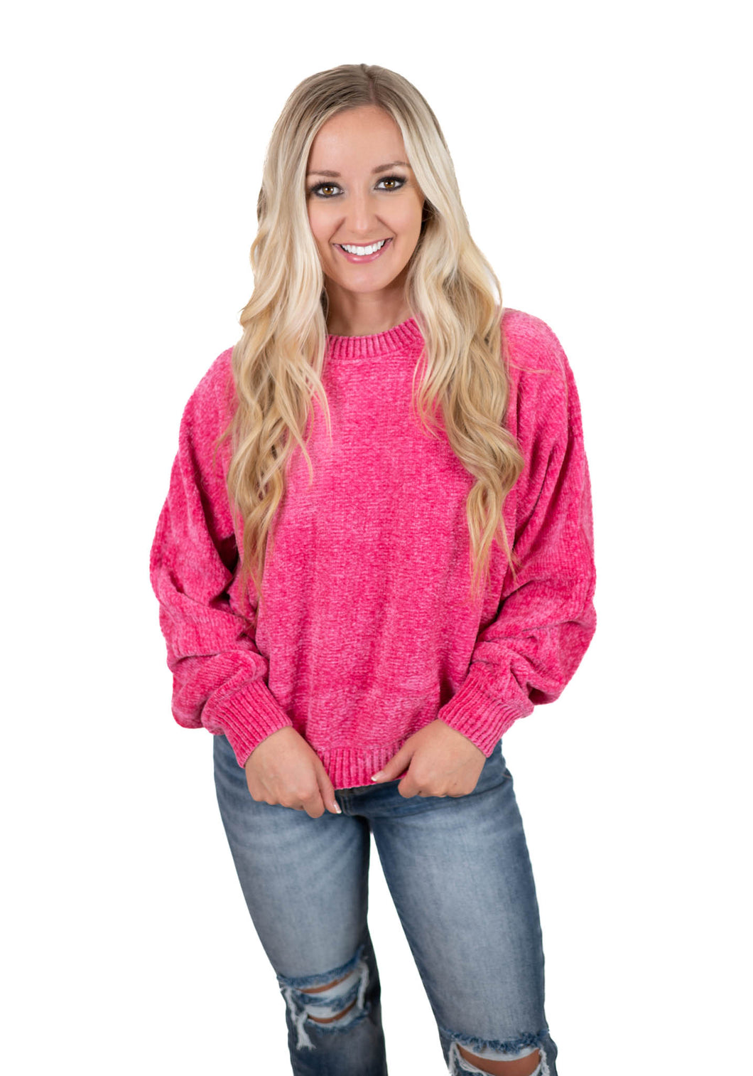 Fuchsia Cozy Sweater