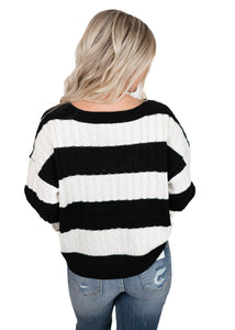 Black/White Striped Sweater