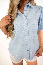Blue Checkered Bliss Top