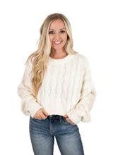 Cream Cable Knit Sweater