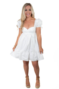 Forget Me Not White Babydoll Dress