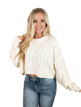 Cream Cable Knit Sweater
