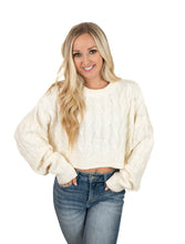 Cream Cable Knit Sweater