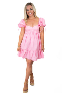 Forget Me Not Pink Babydoll Dress