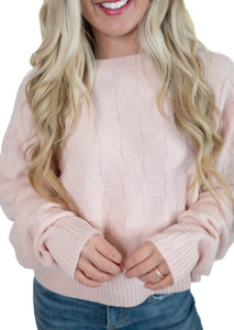 Light Pink Checker Sweater