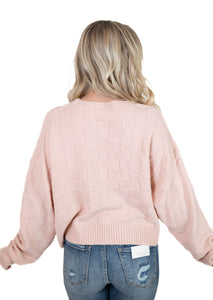 Light Pink Checker Sweater