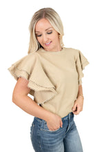 Oatmeal Pom Pom Top