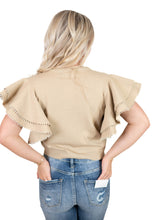 Oatmeal Pom Pom Top